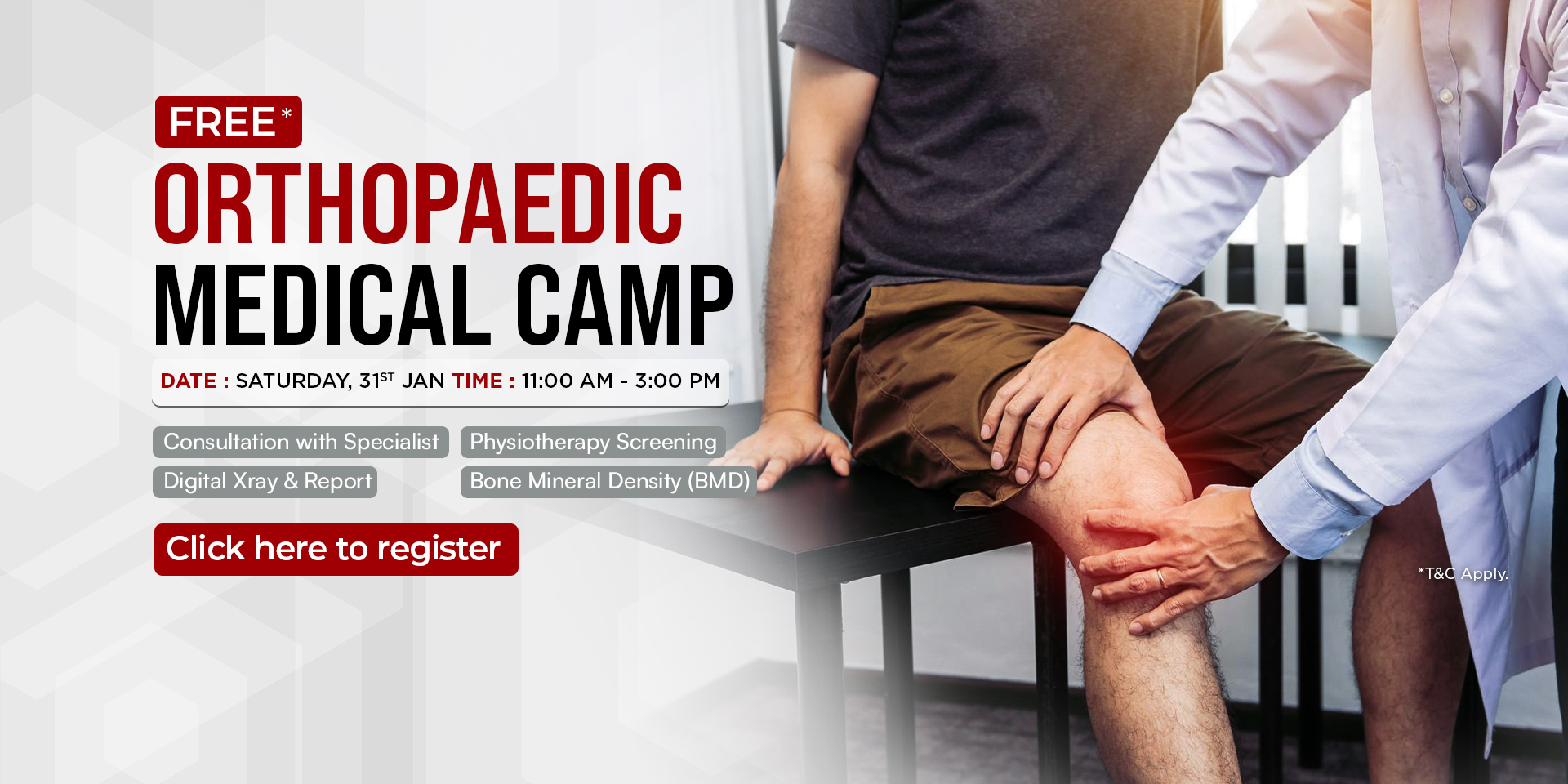 Free Orthopaedic Medical Camp In Navi Mumbai – Consultations & Screening