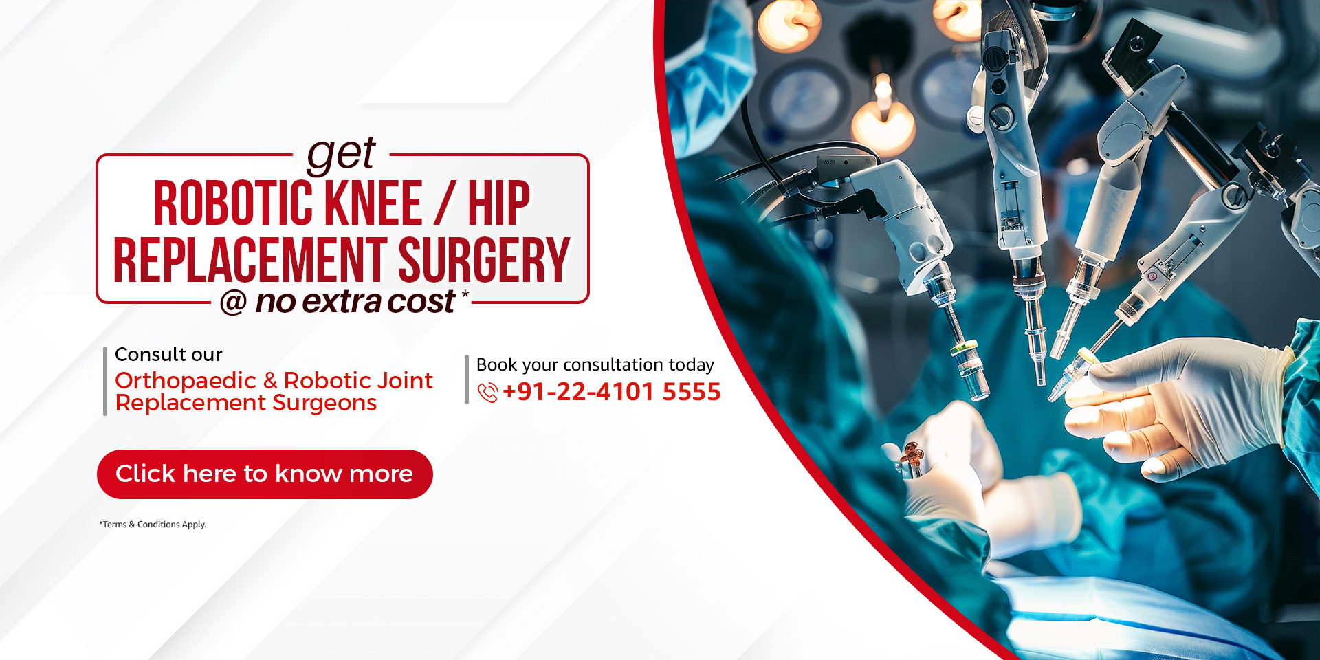 Robotic Knee Hip replacement